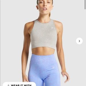 Gymshark Animal Adapt Seamless Butterfly Grey Sports Bra